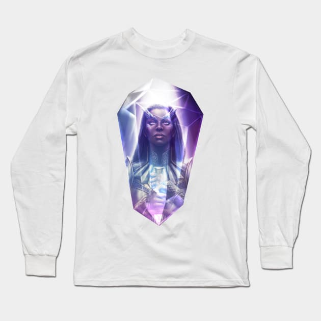 Crystal Paladin Long Sleeve T-Shirt by Art of Ariel Burgess